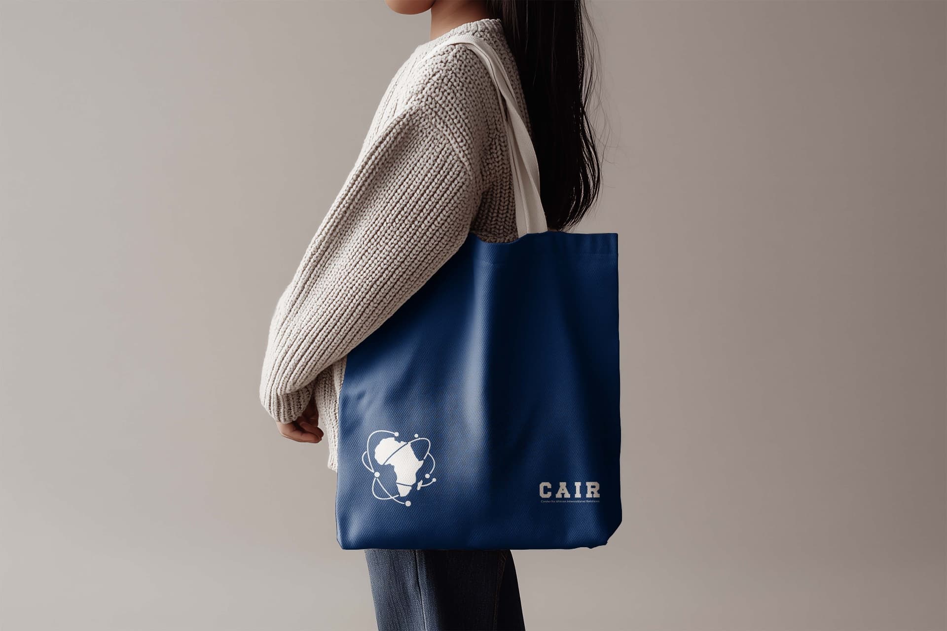 Signature Tote — Navy